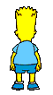 bart simpson, mooning you